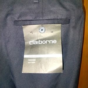Claiborne Men's 36 x 32 Navy Blue Straight Fit Pants